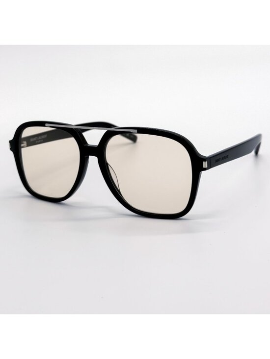 New Saint Laurent Sunglasses SL545 001 Black Cream Aviator Unisex Eyewear main image 4